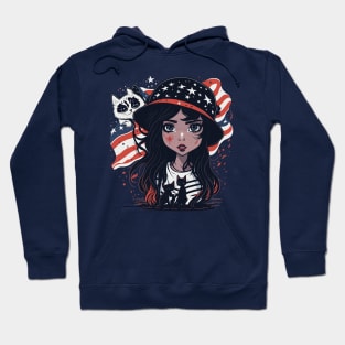 Patriotic Cat Mother Hoodie